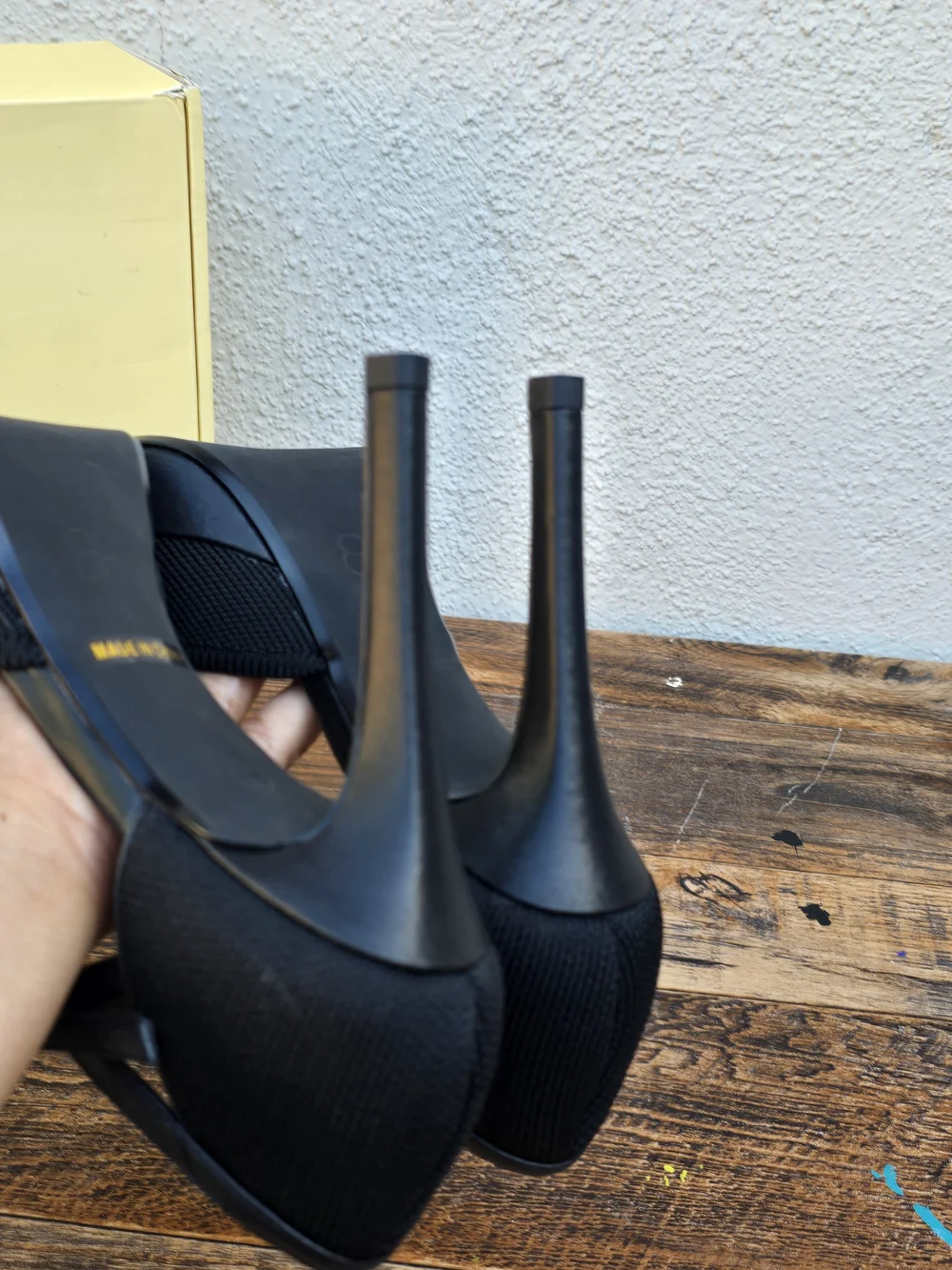 Cosy Islsand Black Pointed Toe Mary Jane Stiletto Heels Size 5 - Picture 8 of 11